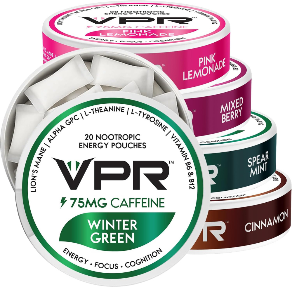 VPR 75MG Caffeine Nootropic Pouches